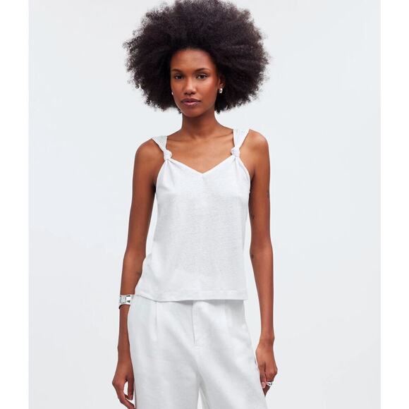 Madewell Knotted-Strap Tank Small - Picture 1 of 6